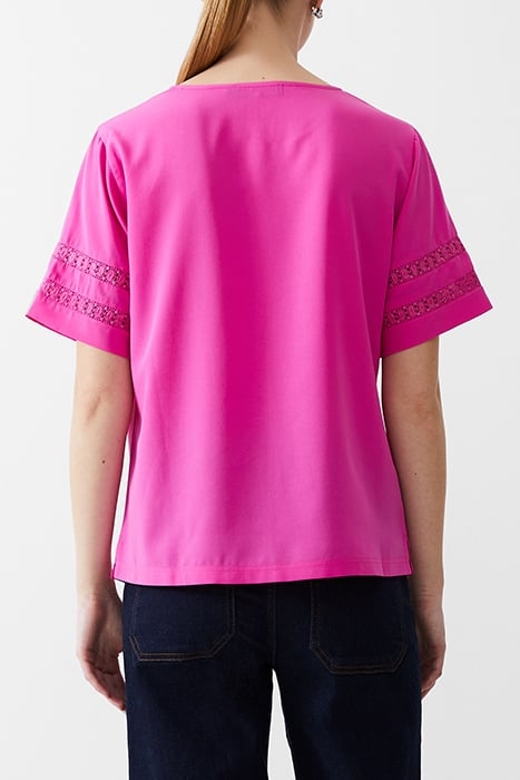 CROCHET TRIM CREPE LIGHT TOP WILD ROSA 2