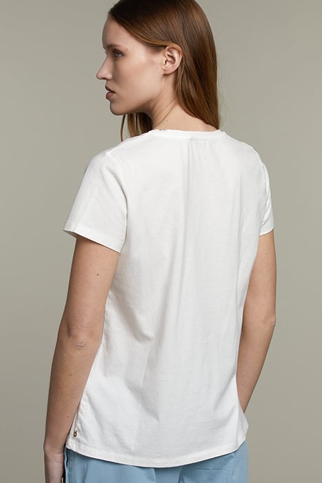 OFF WHITE ROUND NECK T-SHIRT 2