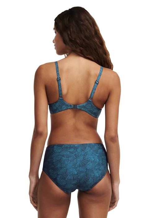 SW BO. FULL BRIEF STD HIGH W. BLUE PLAMS 2