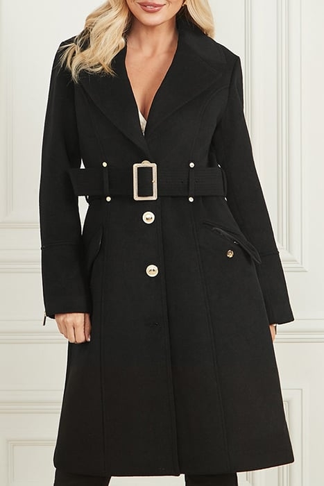 ALICE COAT JET BLACK TRENCH 1