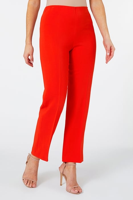 SLIM-FIT CADY TROUSERS ORANGE 1