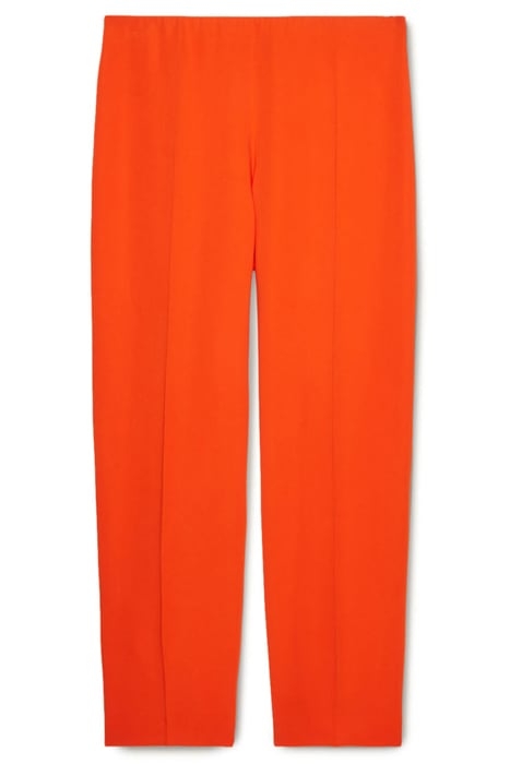 SLIM-FIT CADY TROUSERS ORANGE 4