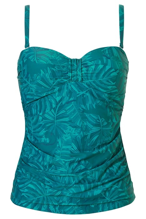 SW TANKINI WF TSHIRT BANDEAU BECKY WILD SUMMER LEAVES 1