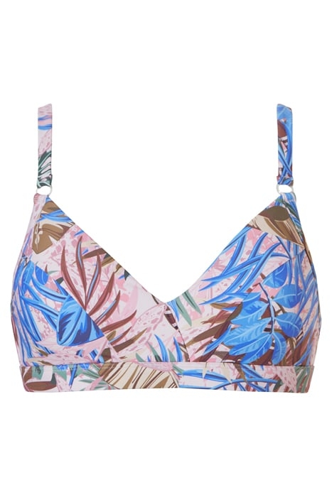 SW BRA WF TRIANGLE BALLAY TROPIC SNAKE BLUE FLOWERS 1