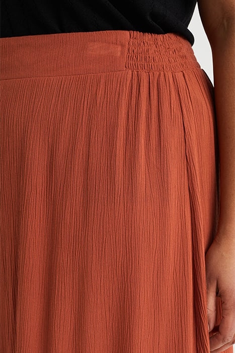 SKIRT MEDIUM LENGTH RUST BROWN 5