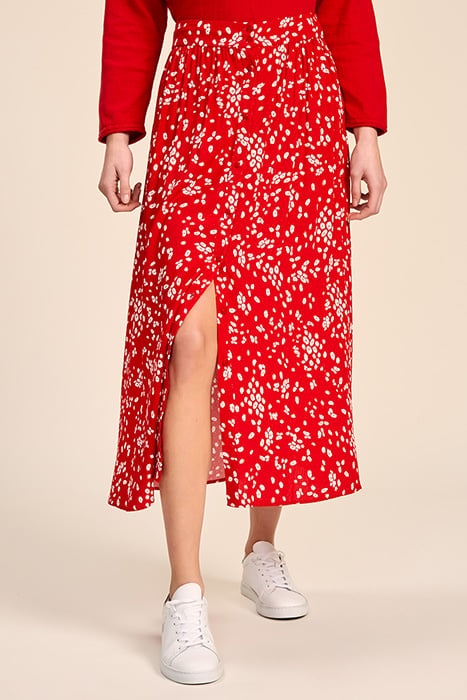JAMY - CHERRY MIDI SKIRT WITH ABSTRACT FLORAL PRINT 4