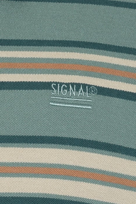FITZSI MULTI STRIPE POLO OCEAN TEAL 3
