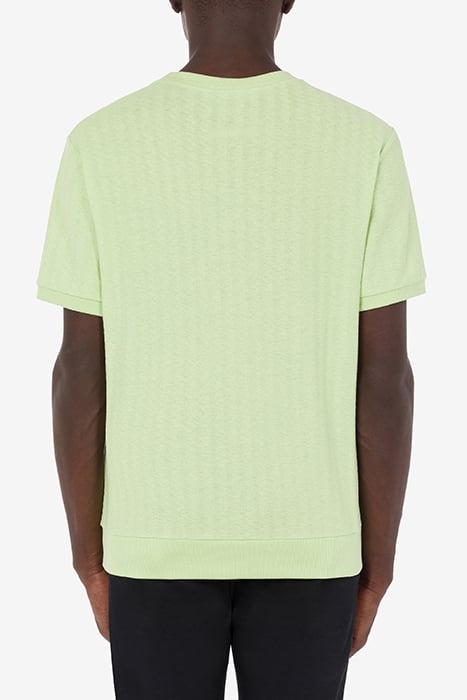 HAWAIIAN PRINT JACQUARD JERSEY T-SHIRT GREEN 2