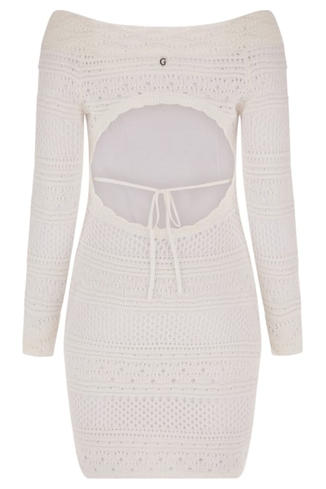 LS OPEN BK CROCHET A PURE WHITE 5