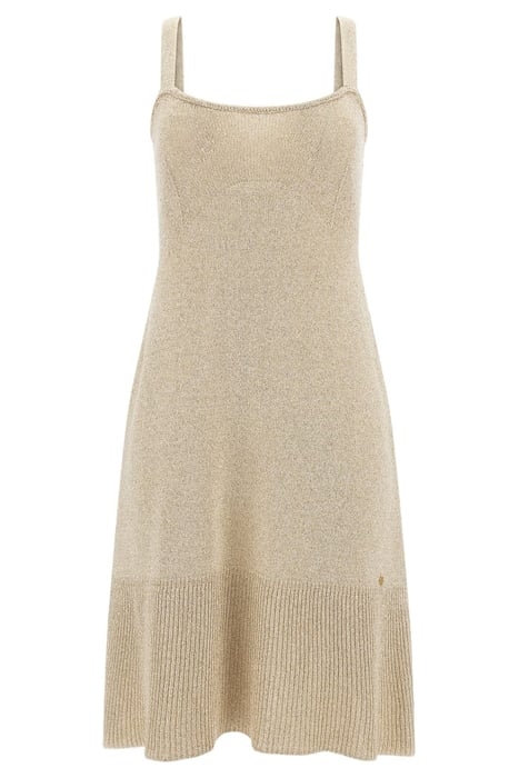 SL MARION RUFFLE DRE BEIGE BLANCO LUREX 4