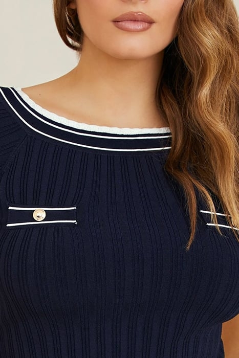 OLIVIA OFF SHOULDER GALAXY BLUE A713 8