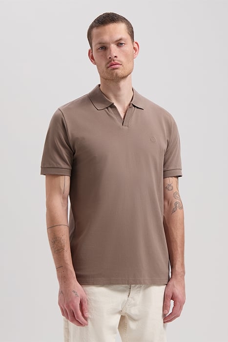 DS_BOWIE V-NECK POLO TIMBER WOLF 1