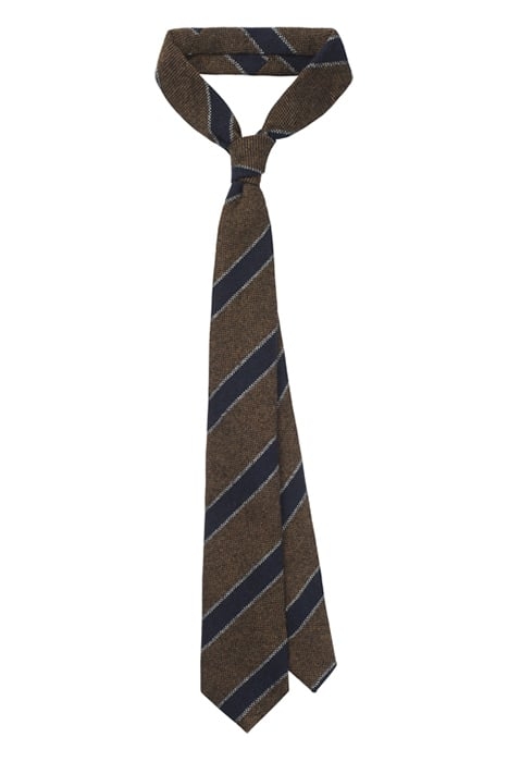 BROWN STRIPES TIE BROWN 1
