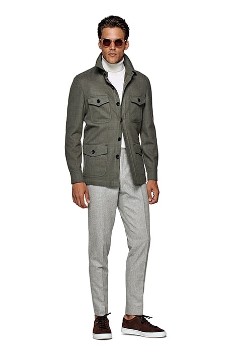 SHIRT JACKET-MID GREEN DARK GREEN 3