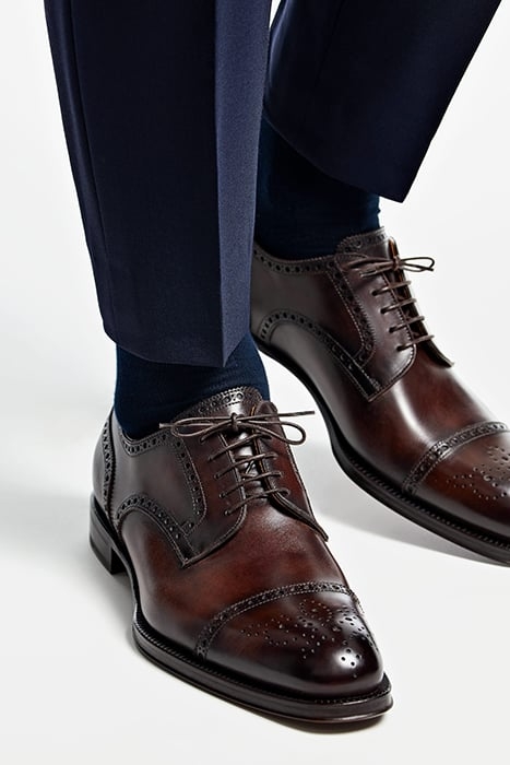LEATHER-BROGUEDERBY-BROWN BROWN 2