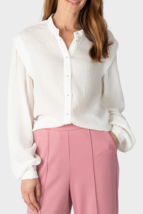 BLOUSE WOVEN LONG SLEEVES CLOUD DANCER 1