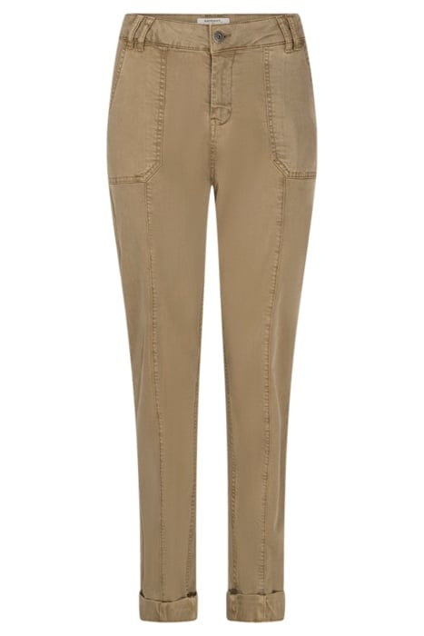 TROUSER WOVEN LONG COVERT GREEN 3