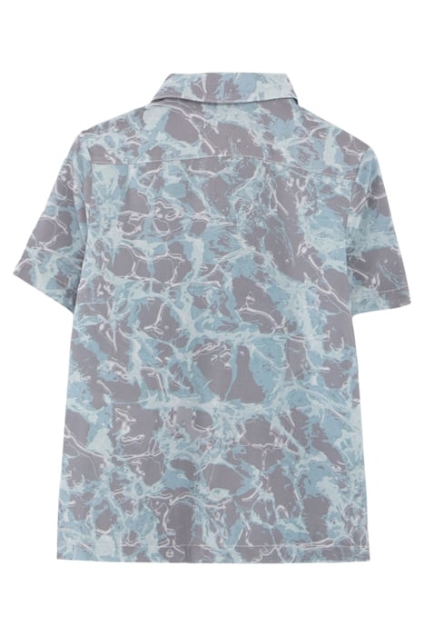 BOYS’ BLUE AQUATIC MOTIF LENZING™ ECOVERO™ VISCOSE SHIRT 2