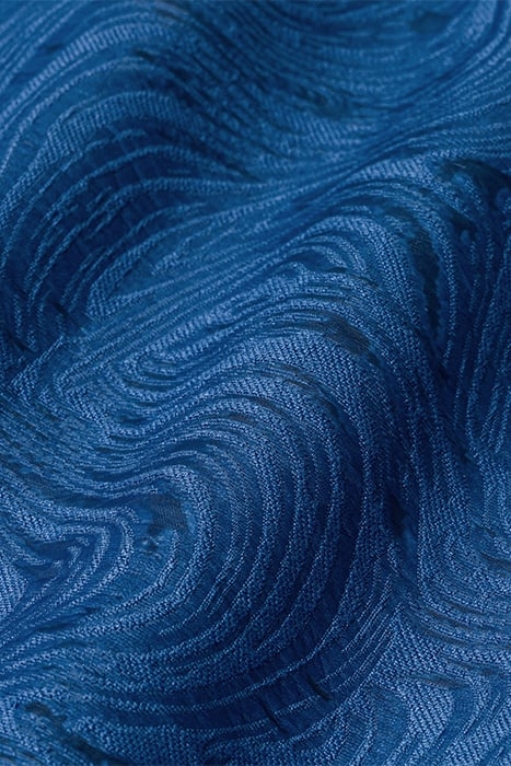 NICOLIN LONG MIDI LENGTH DEEP V-NECK DRESS OCEAN BLUE 6