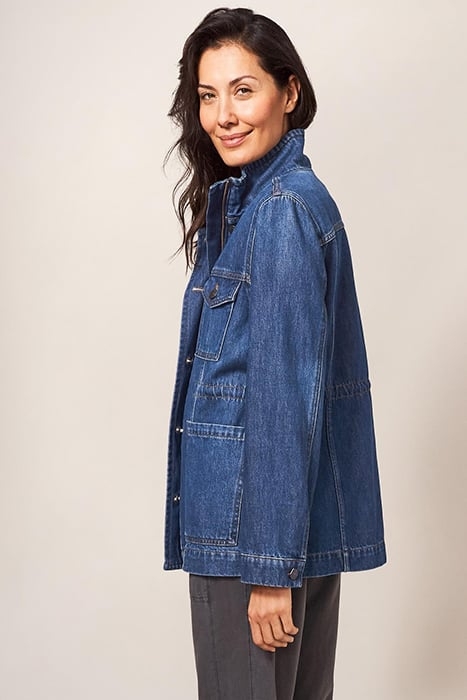LEIGHTON DENIM JACKET DARK DENIM 4