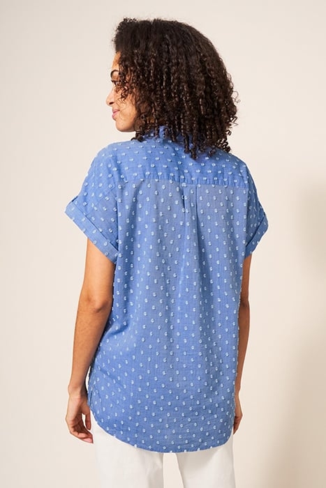 ELLA COTTON SHIRT BLUE 2