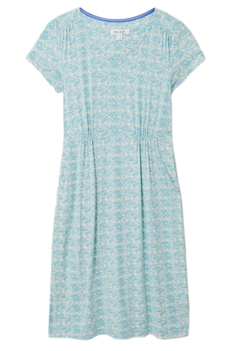 TALLIE ECO VERO JERSEY DRE IVORY PRINTED 4