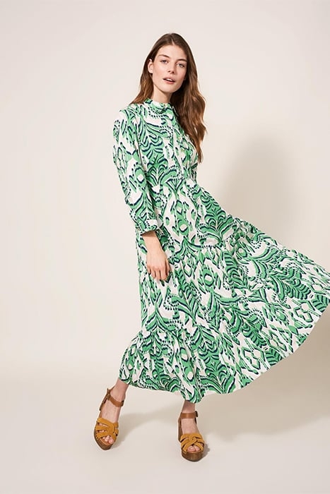 MAYRA TIERED SHIRT DRE GREEN 4