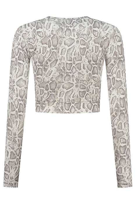 SNAKE SPORT CROPPED TOP CREAM 2