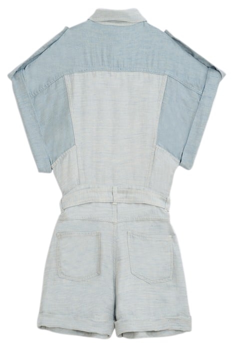 LANDEMON ROMPER IN MIXED BLUE 2
