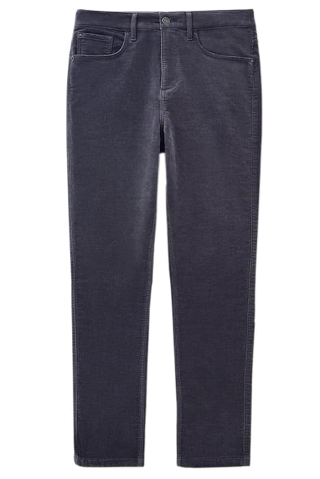AMELIA SKINNY CORD TROUSER MID GREY 2