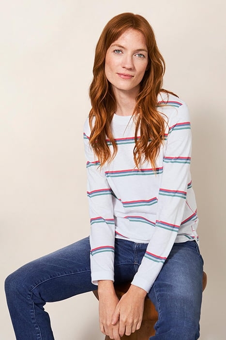 CAIE STRIPE TEE WHITE 3