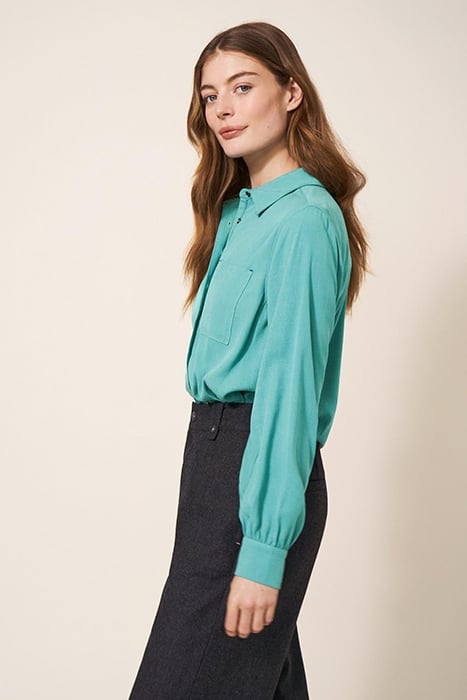 ELLA SHIRT MID TEAL 3