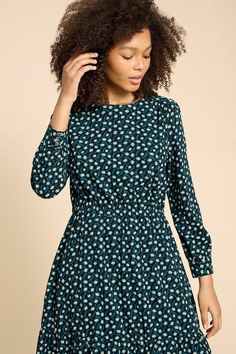 OLIVE JERSEY DRE BLACK PRINTED 3