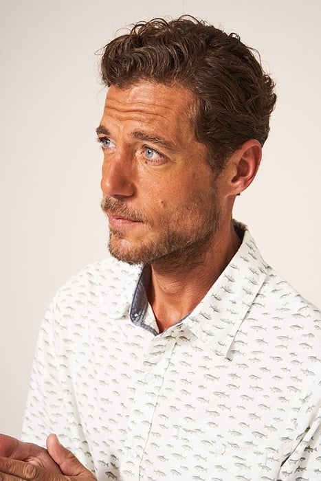 RIVER FISH PRINTED SHIRT NATURAL 3