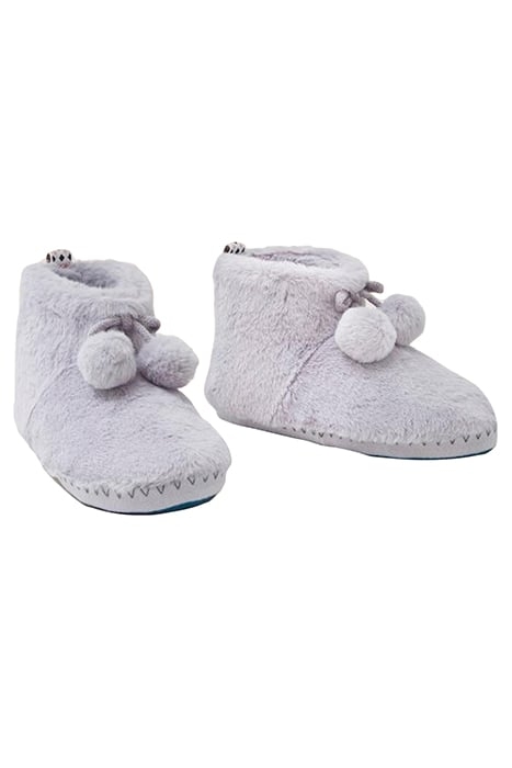 FAUX FUR BOOTIE SLIPPER LIGHT GREY 2