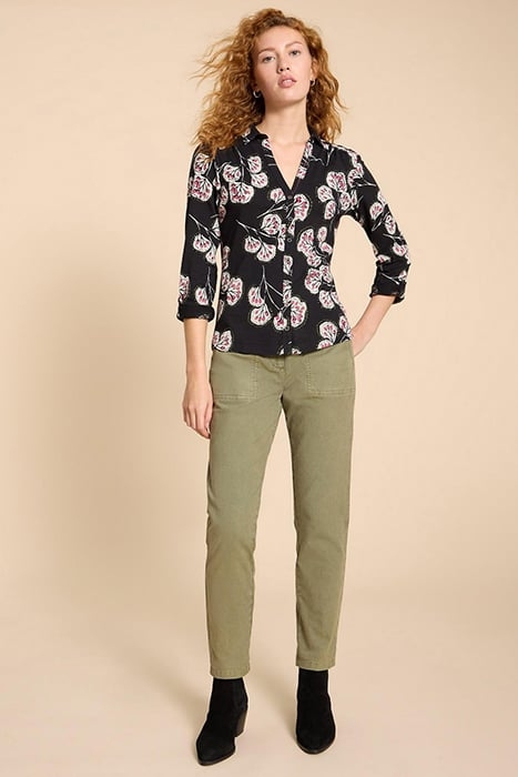 ANNIE JERSEY SHIRT BLACK PRINTED 1