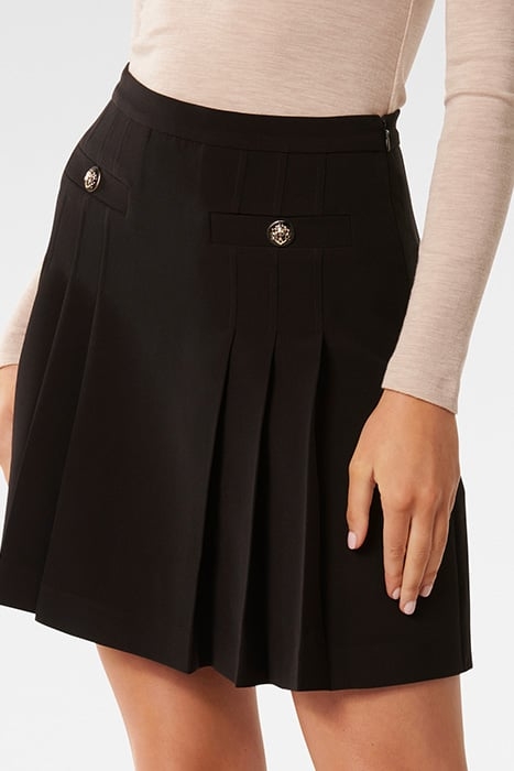JESSICA MINI BUTTON KILT BLACK 1