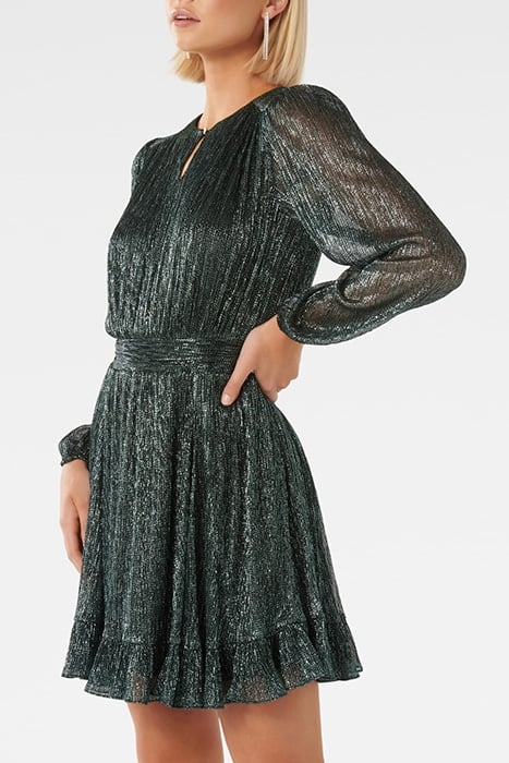 STEVIE GODET PLISSE MINI GREEN 5