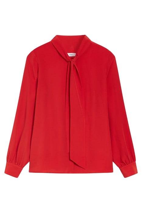 BOW-TIE BLOUSE SHIRTS & BLOUSES FIERY RED 3