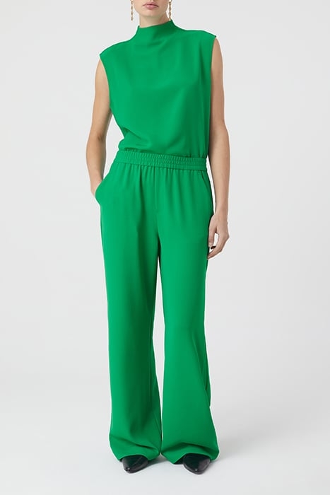 STAND-UP COLLAR TOP SHIRTS & BLOUSES GREEN PATINA 3