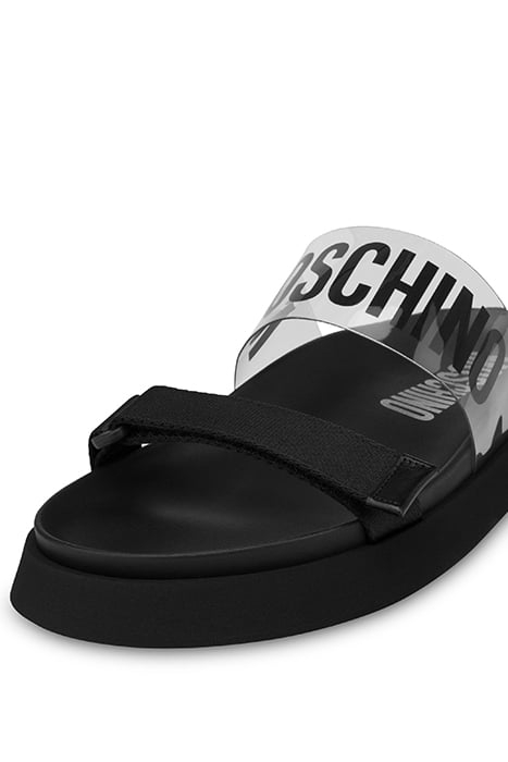PVC LOGO BAND SANDALS BLACK 4