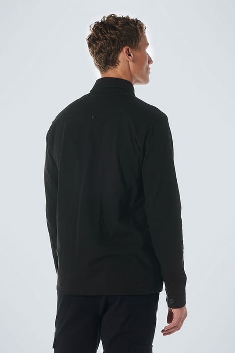 OVERSHIRT ZIPPER CLOSURE SWEAT BLACK 2