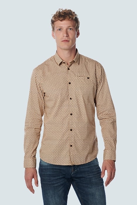 SHIRT STRETCH ALLOVER PRINTED OFFWHITE 1