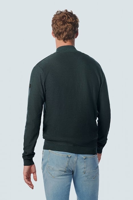 CARDIGAN 2 COLOURED JACQUARD STEEL 2