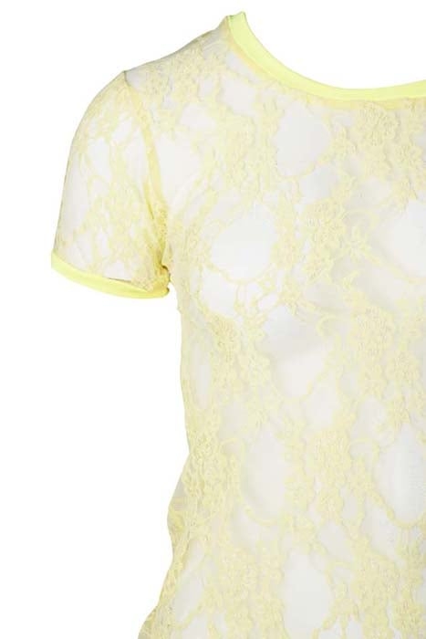 LACE TOP YELLOW YELLOW 2