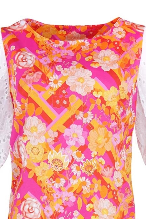 DRESS ORISTANO ORANGE FUCHSIA 2