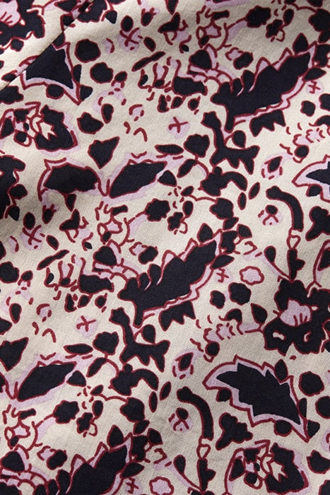 PRINTED BALLOON SLEEVE SHIRT BLOCK FLORAL 3