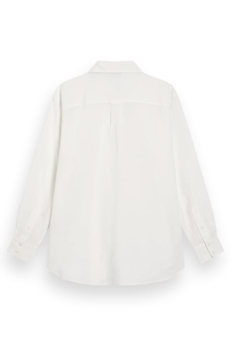 OVERSIZED LINEN FIT SHIRT WHITE 5