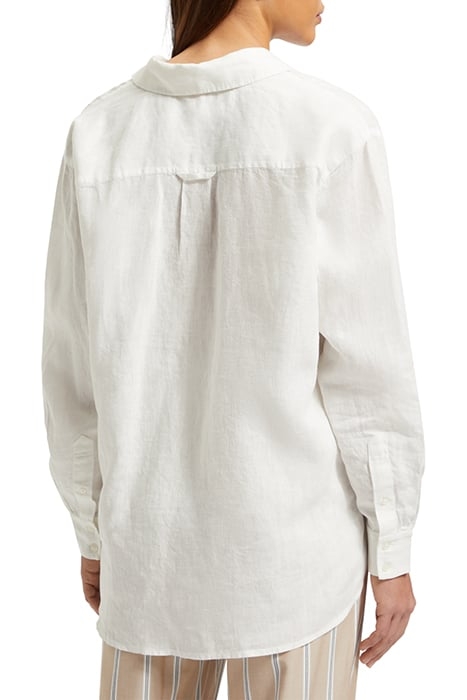 OVERSIZED LINEN FIT SHIRT WHITE 2