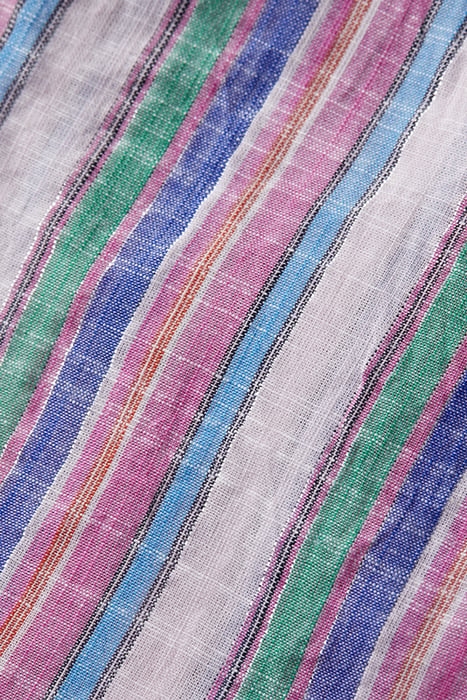 STRIPED BALLOON SLEEVE SHIRT BEACH STRIPE 7